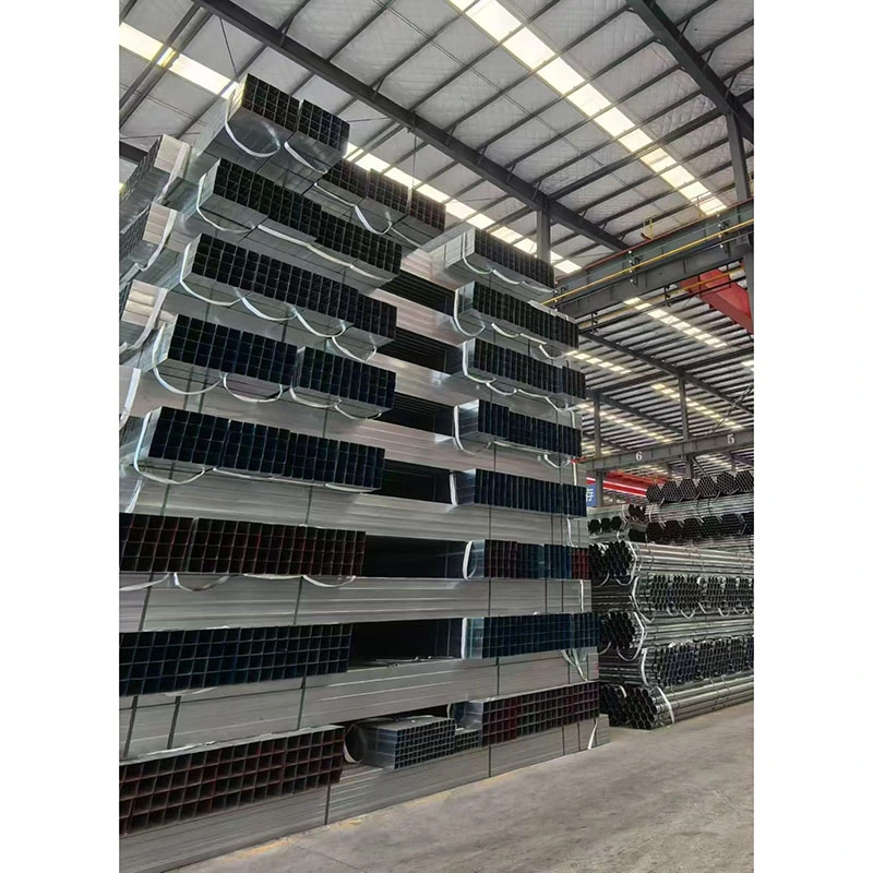 İsti daldırma sinklənmiş kvadrat düzbucaqlı içi boş bölmə polad boru
