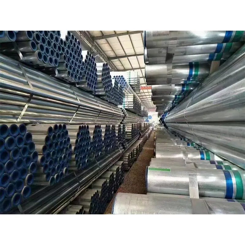 Qalın divar isti daldırma sinklənmiş yuvarlaq polad boru